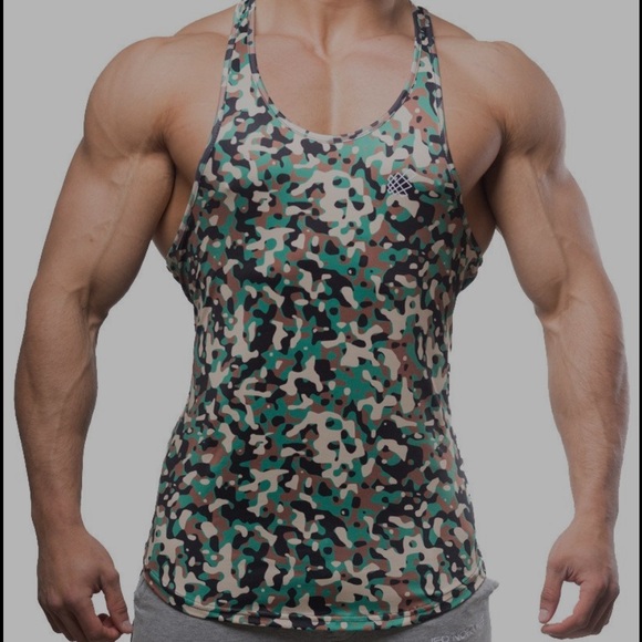 Jed North Camouflage Racerback Stringer Tank Top - Picture 2 of 6